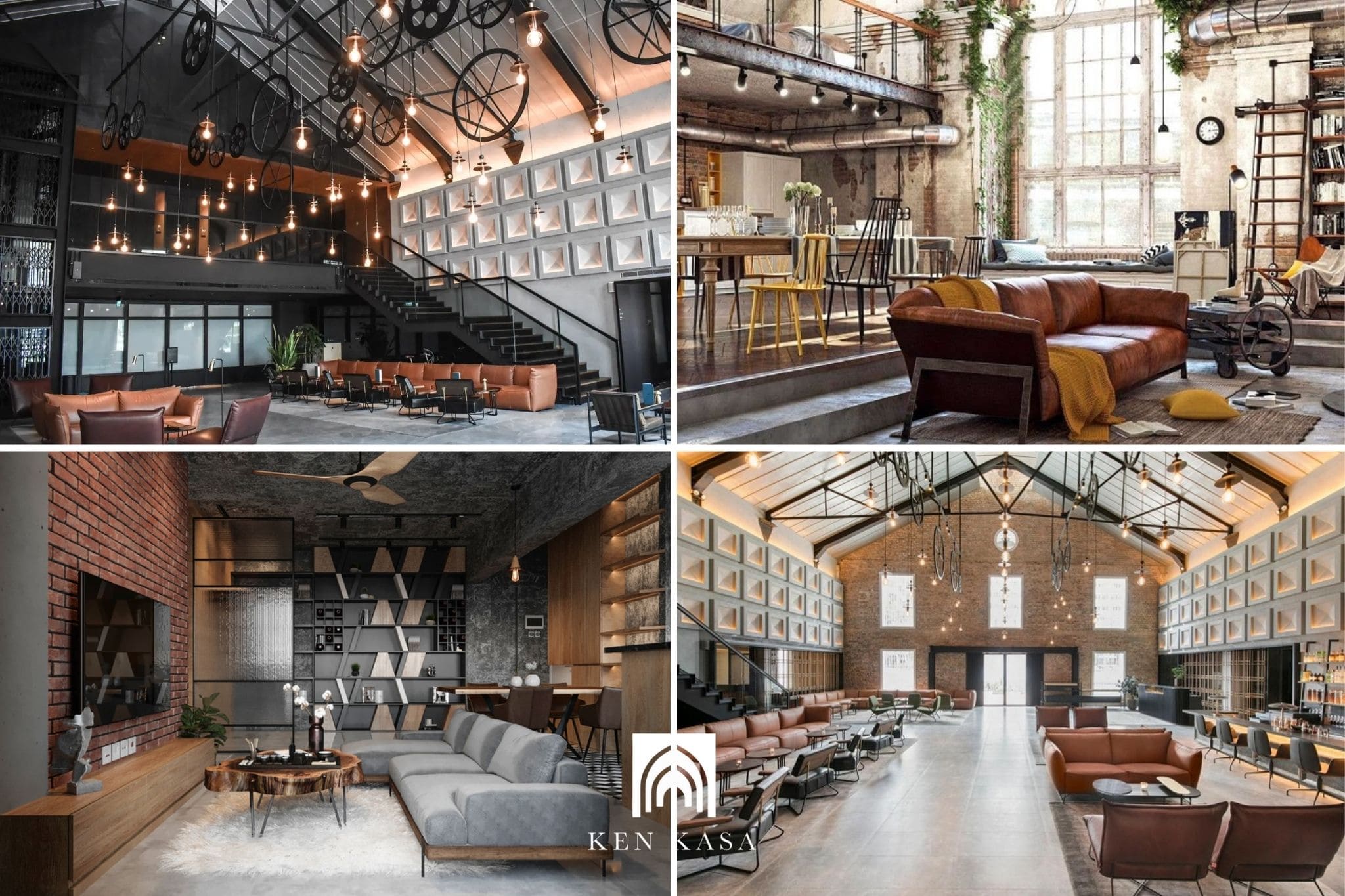 Khách sạn phong cách Industrial